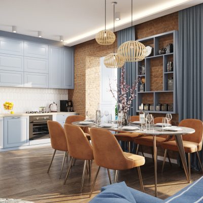 An apartment in an elegant style